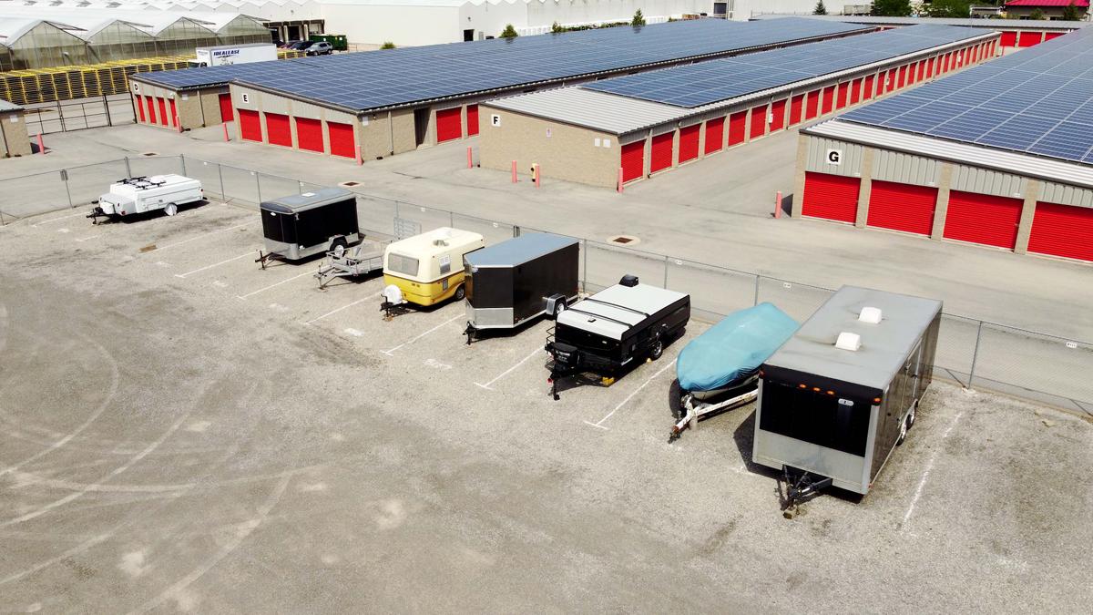 Boat storage drive up storage units