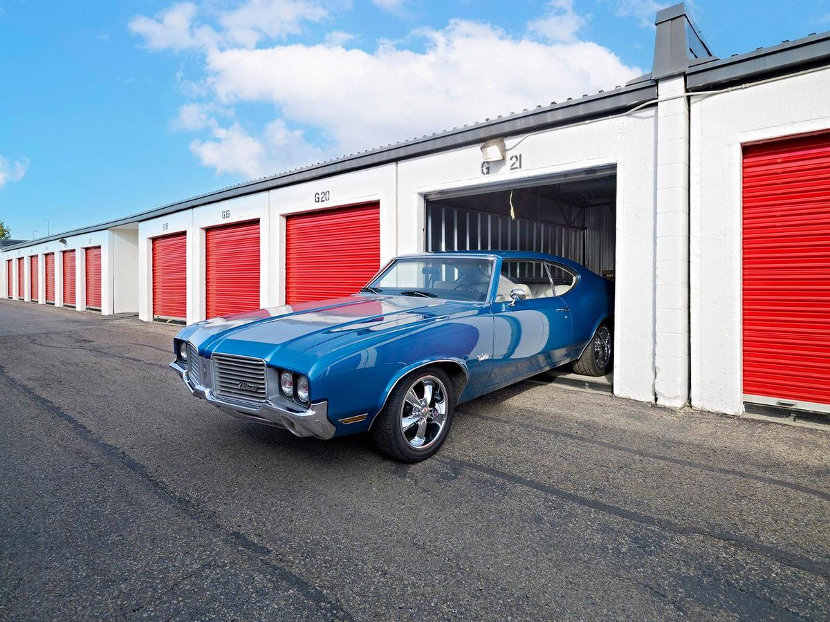 Car in drive up storage